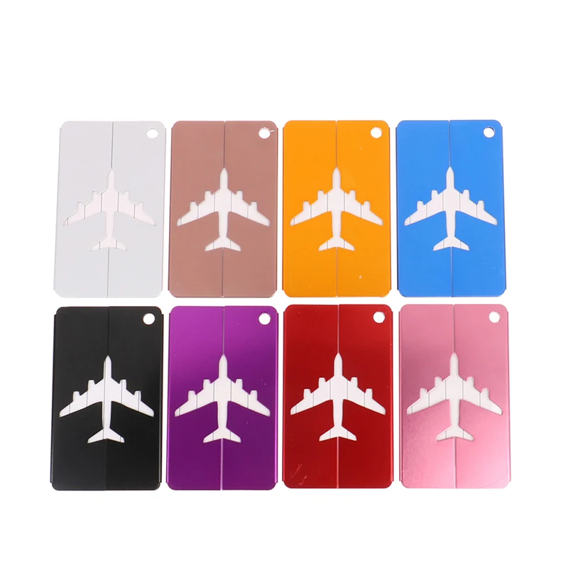 

1PC Aluminium Alloy Travel Luggage Tags Baggage Name Tags Suitcase Address Label Holder Metal Luggage Tag Travel Accessories