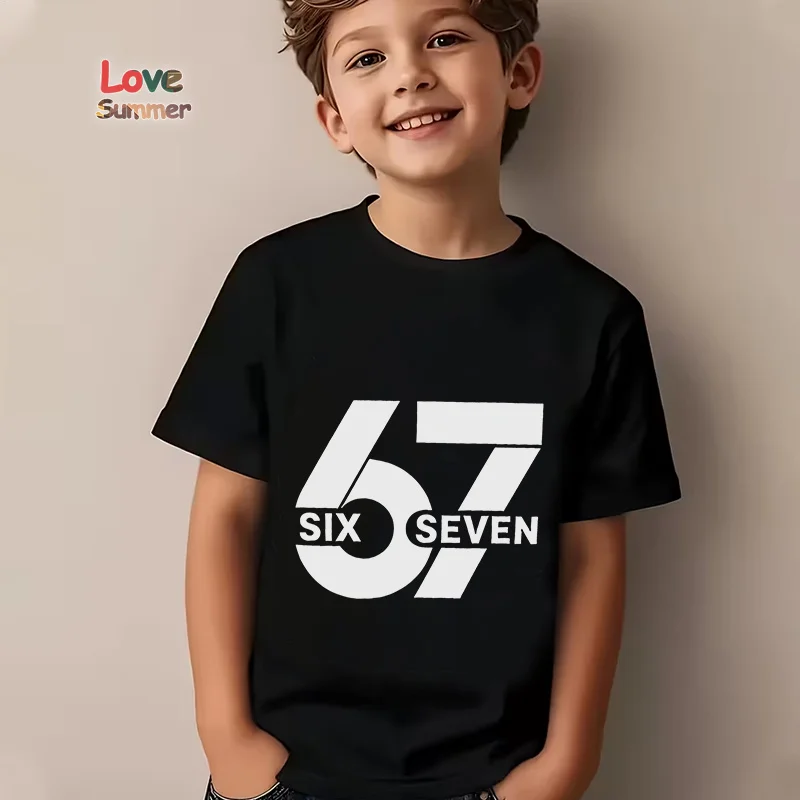Boys' T-shirt, Size 67, Printed, Casual, Italian Style, Summer Top, Suitable as an Interesting Gift, Casual Wear.
