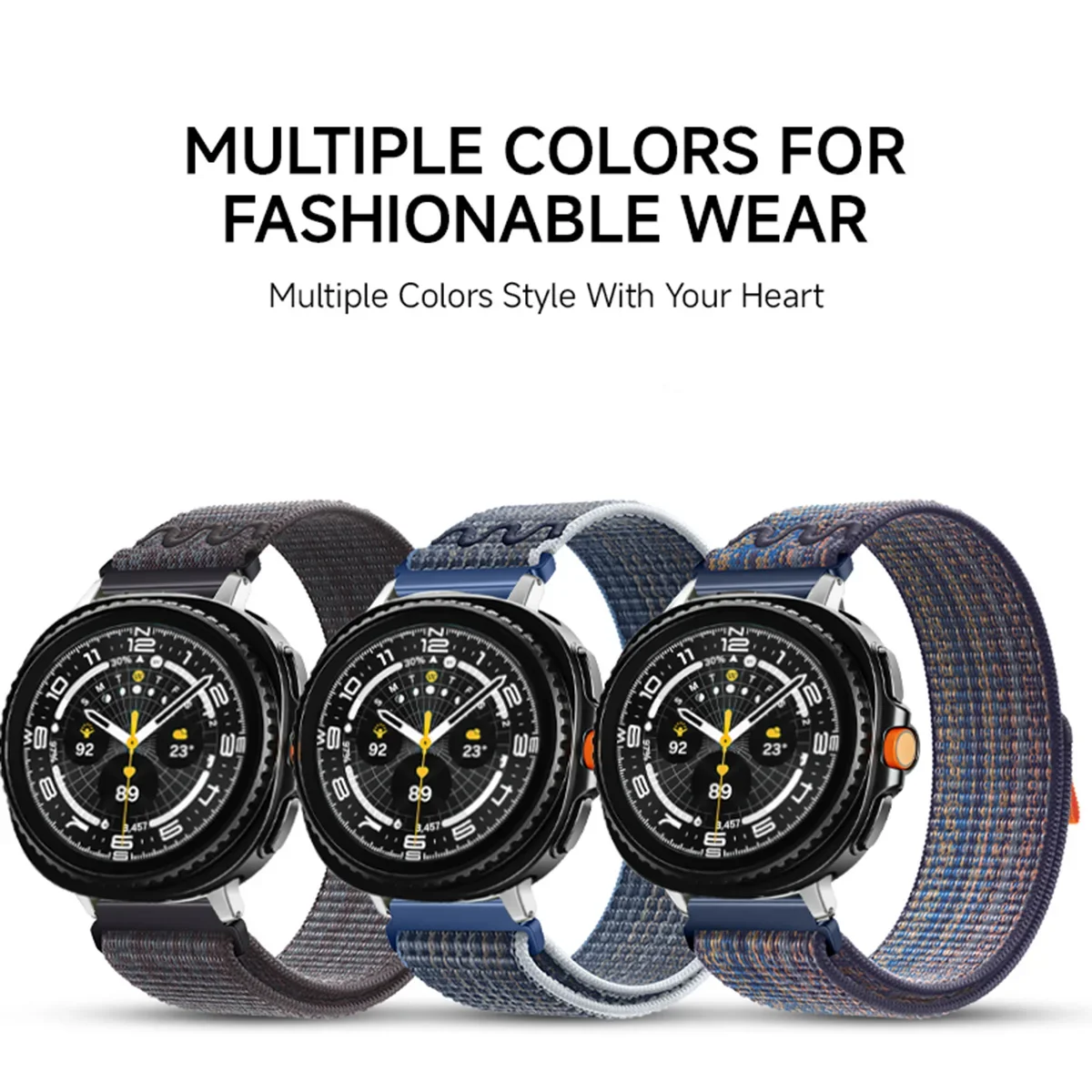 Tali Olahraga Nilon untuk Jam Tangan Samsung Galaxy 8 8 Aksesori Klasik Gelang Jam Tangan Galaxy Korea Elastis Gelang Tenun Ultra 2