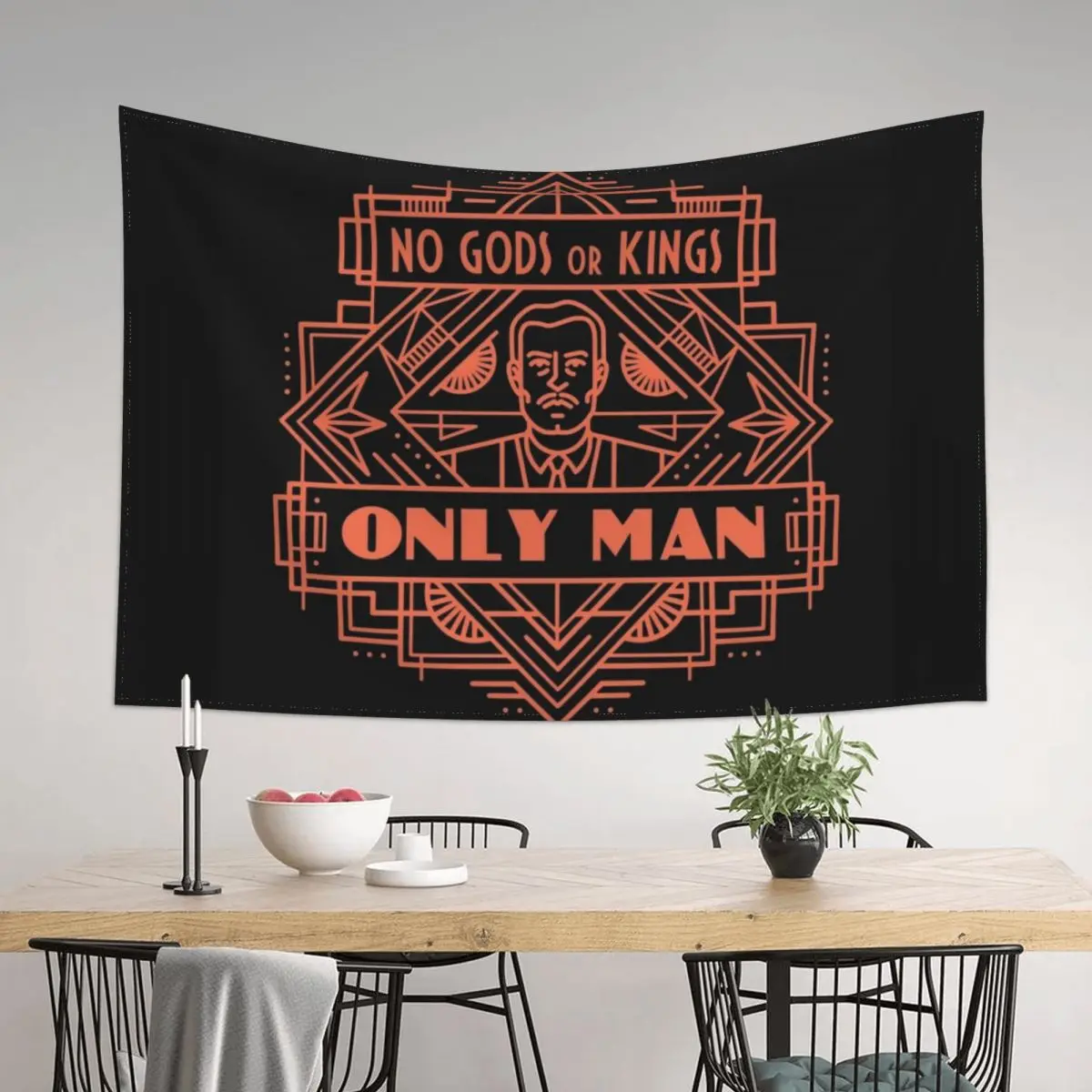 

BIOSHOCK - No Gods or Kings, only Tapestry Wallpaper Bedroom Room Decoration Accessories Wall Hangings Decoration Funny Tapestry