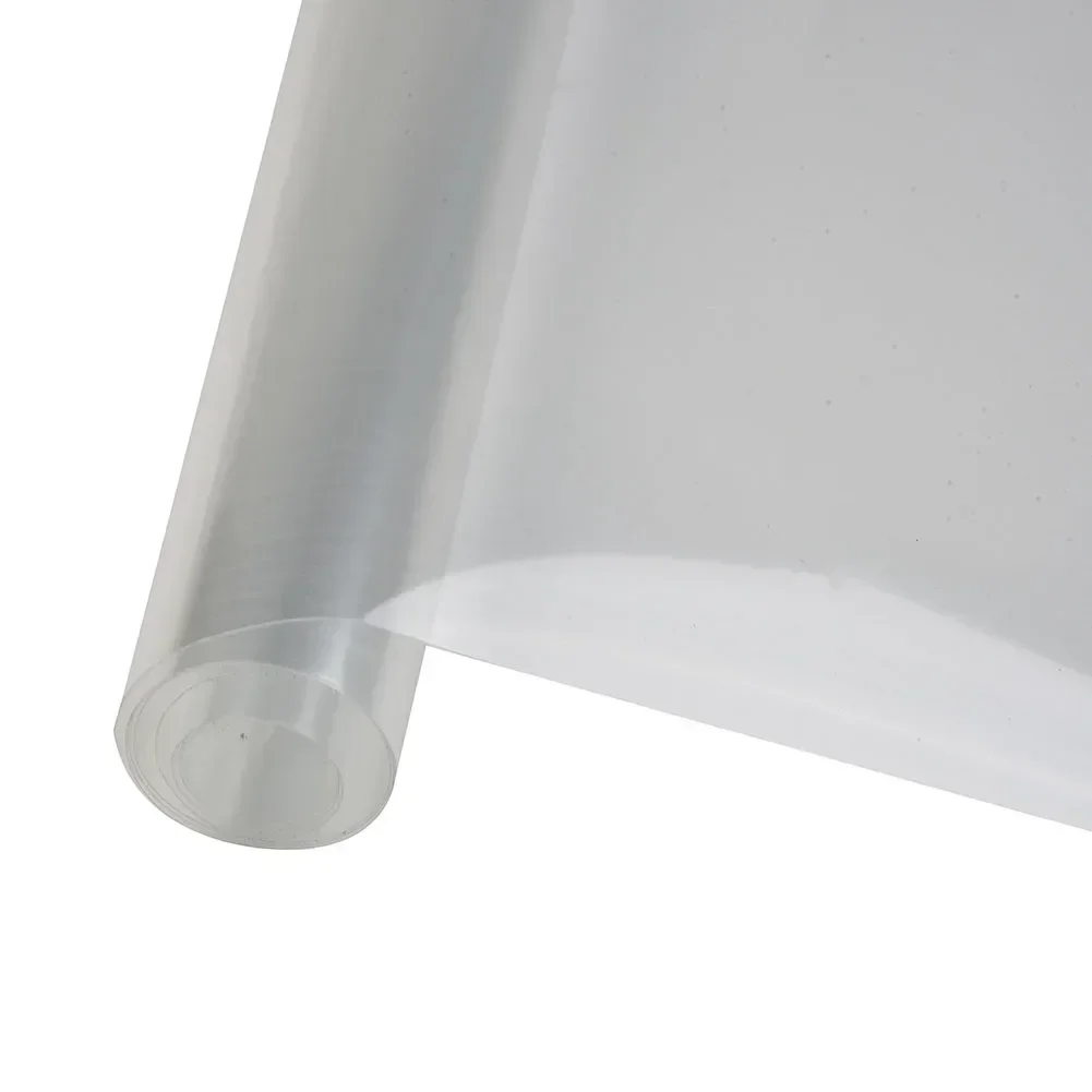 

12x48 дюймов прозрачная глянцевая виниловая пленка из ПВХ для фар, задних фонарей, противотуманных фар - водонепроницаемая, эластичная, прозрачная оттенная крышка