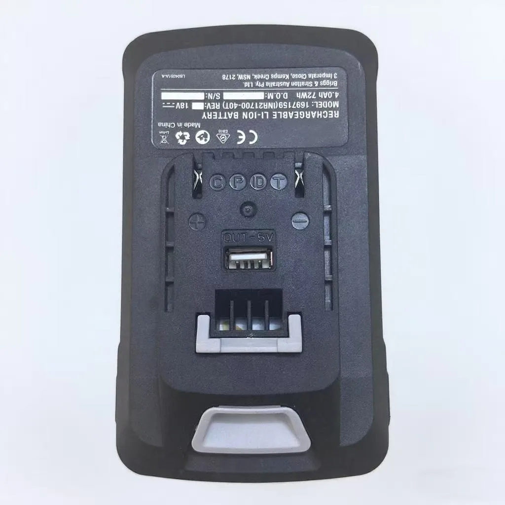 

100%Original 4Ah for BRIGGS STRATTON 18V Max 1697159 B78 Electric Mower Engine Power Tool Battery