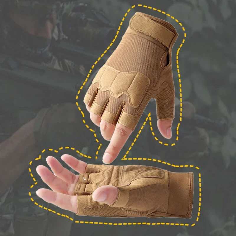 Tactical Gloves Half Finger for Men And Women Outdoor Mountaineering Cycling Wear-resistant Breathable Riding Gloves image 5