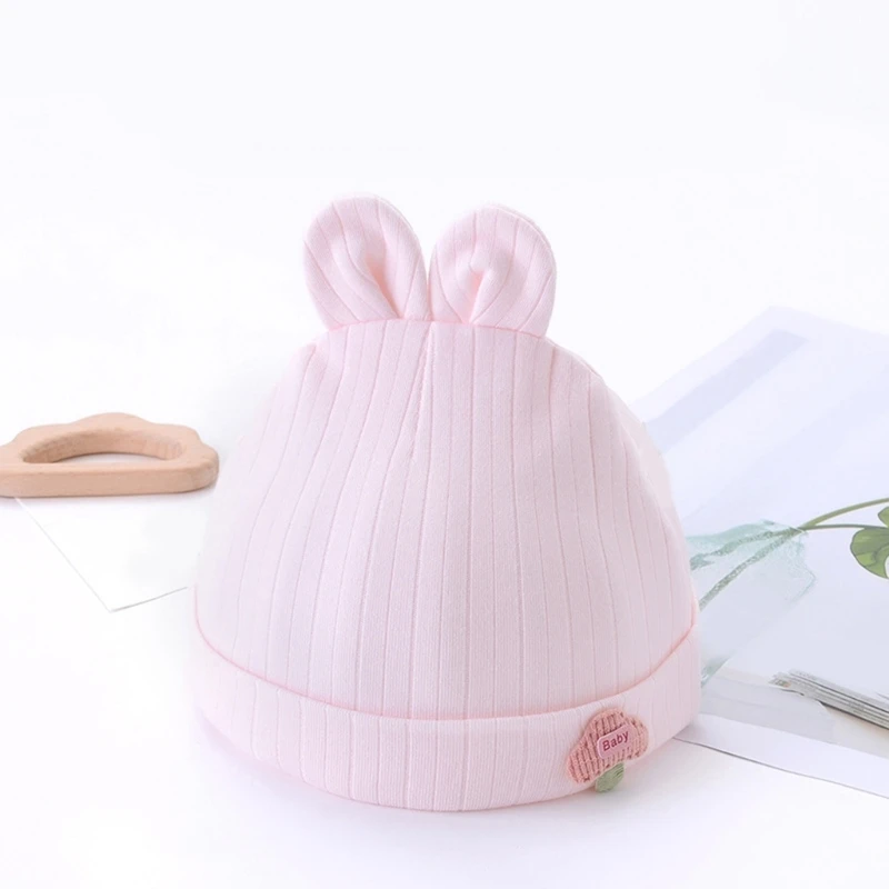 Cotton Baby Hat Soft Warm Bonnet Cartoon Animal Hospital Boneless Newborn Essential for 0-6 Months Infants Dropship