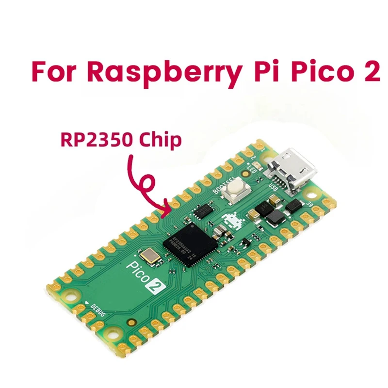 Per Raspberry Pi Pico 2-M Scheda di Sviluppo RP2350 Microcontrollore ARM Cortex-M33 Hazard3 RISC-V Saldatura Spille Intestazione