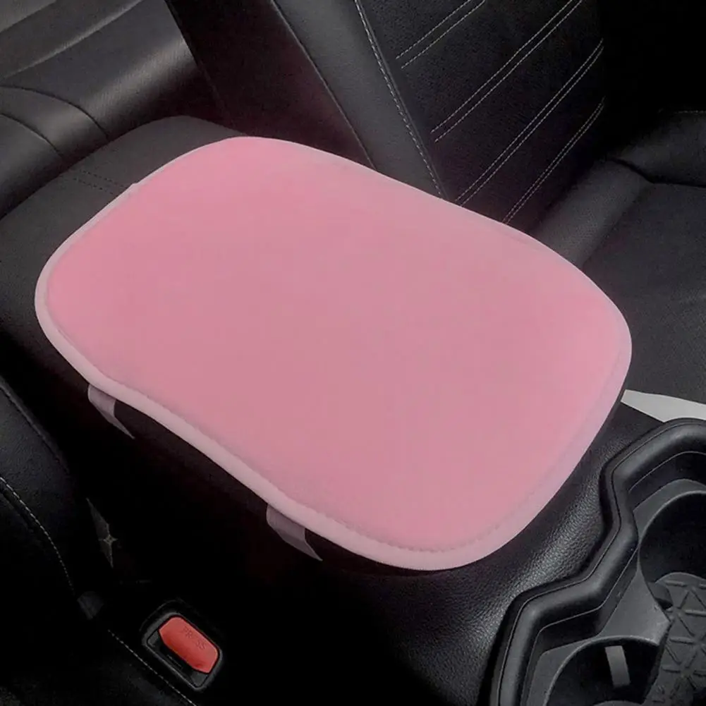 Armrest Protector  Anti-pilling   Armrest Box Mat Auto Chair Fleece Armrest Pad Elbow Pillow