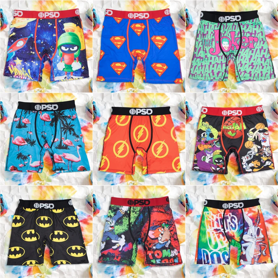 Sexy Men Underwear Boxers Printed Man Boxershorts Summer Breathable Men's Panties Lingerie Plus Size Men Boxer Briefs Underpants