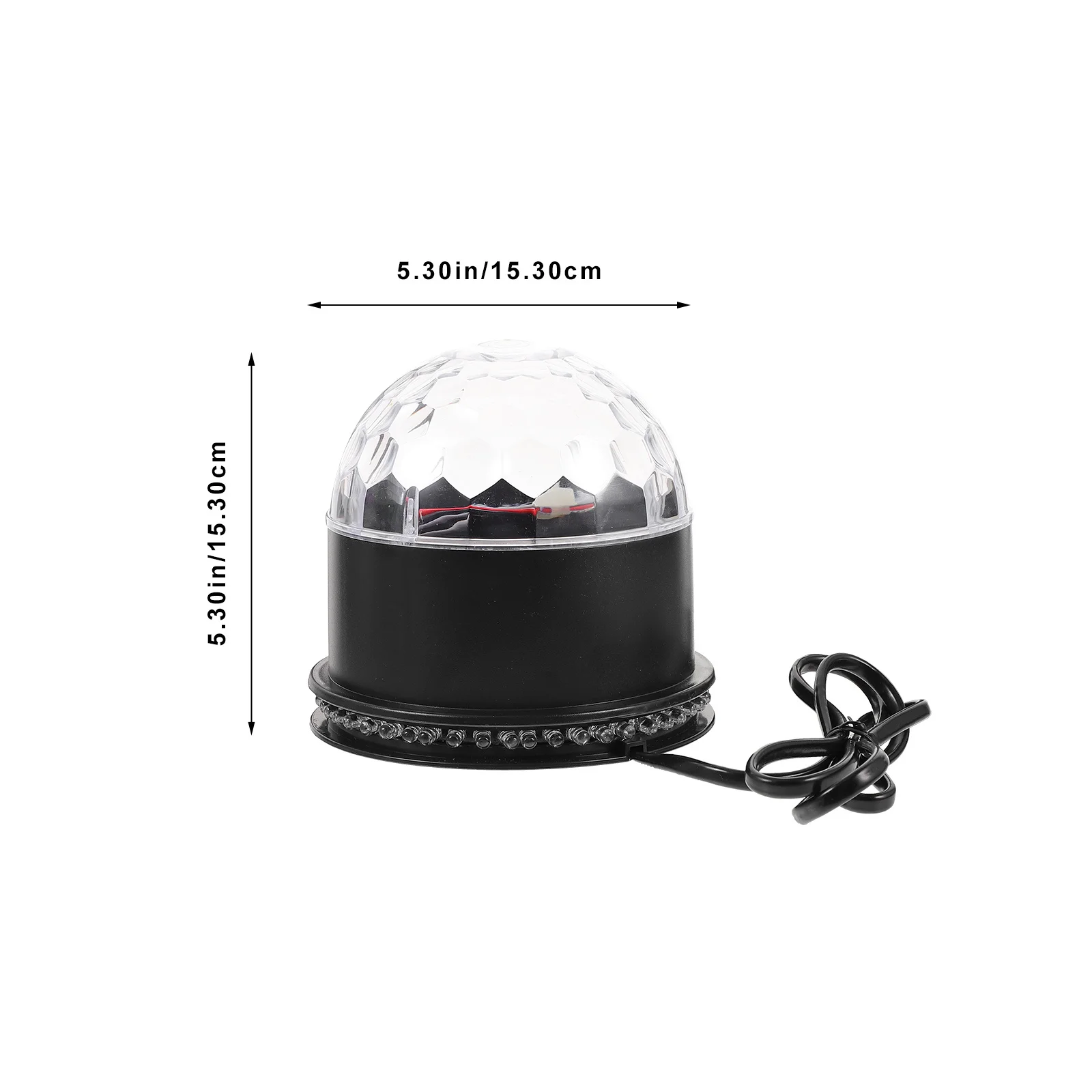 1 قطعة صغيرة ملونة LED كريستال الكرة ضوء سبعة ألوان مصباح دوار الطرف الديكور ضوء لحفل زفاف ديسكو Ktv #4