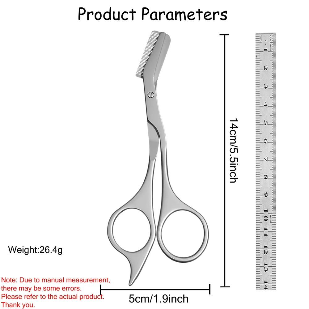 Neue Augenbraue Trimmer Schere Augenbraue Schere mit Comportable Make-Up Schere Augenbraue Trimmen Messer Haarentferner Rasierer Werkzeug