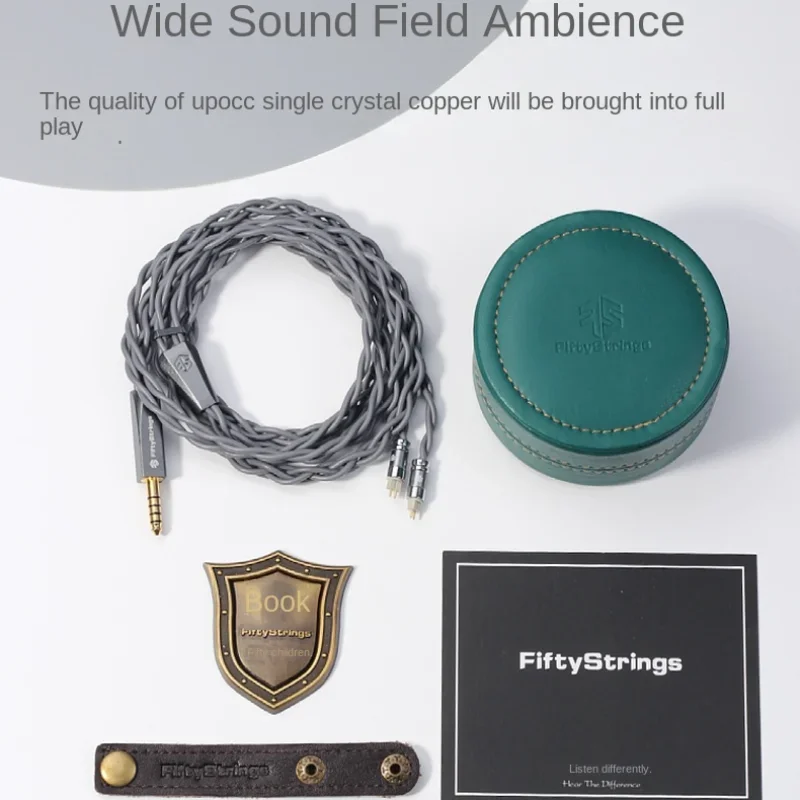 

FiftyStrings G.hawk Headphone Upgrade Balanced Cable 7N Bandung 22awg Monocrystalline Copper Type6 0.78 MMCX air pod case