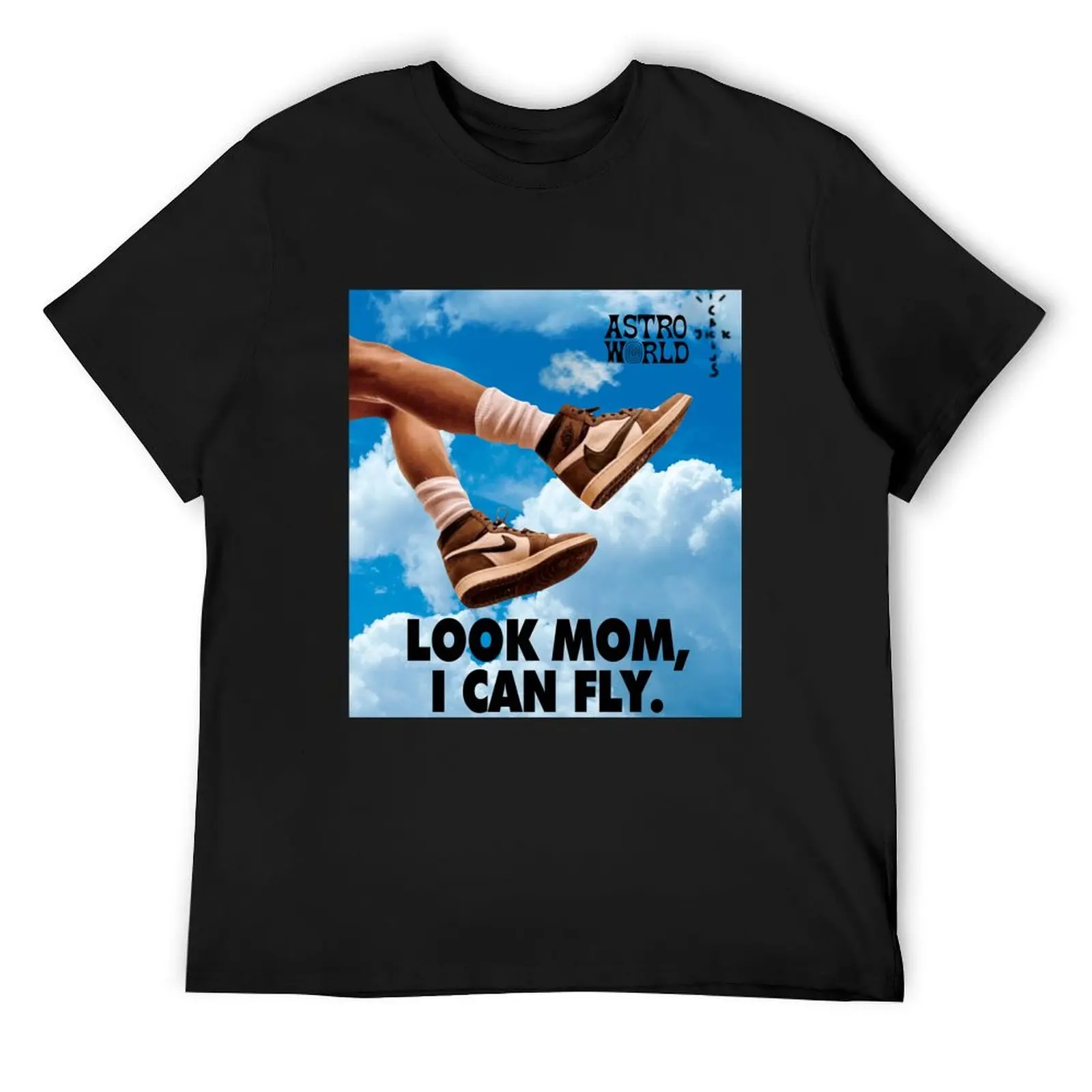 

Look Mom I Can Fly T-Shirt new edition man t shirt basketball graphic tees mens graphic t-shirts big and tall