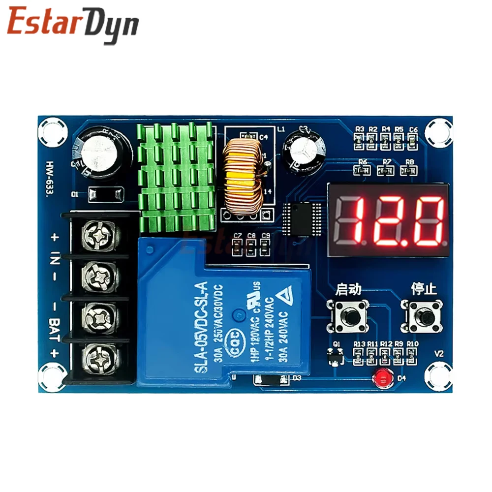 Estardyn XH-M604 Battery Charger Control Module DC 6-60V, Digital Display Lithium Lead Acid Protection Board for Car DIY