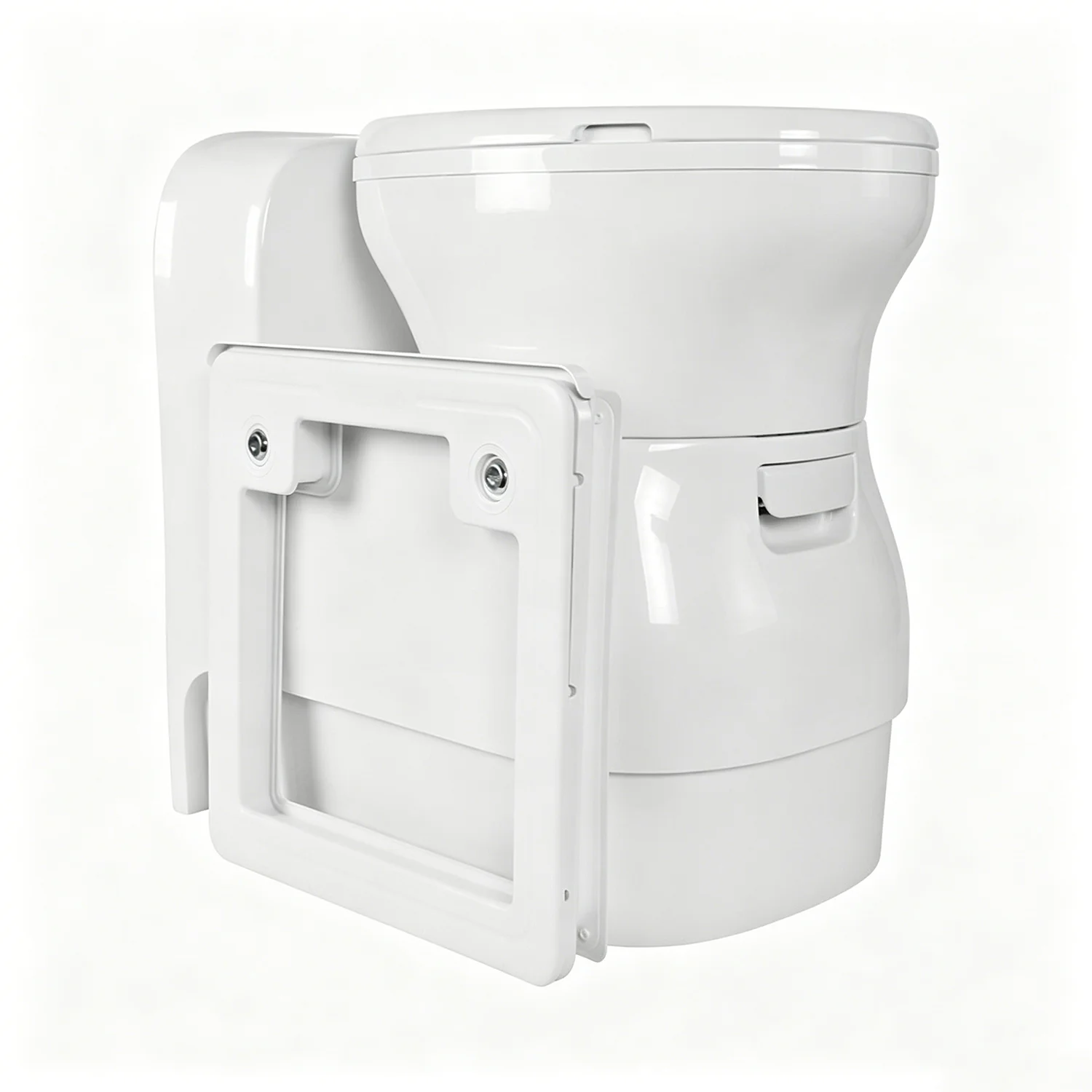 RV Conversion Kits Electric Pull-out RV Toilet 12V 24V Automatic Toilet with Hatch Door for Caravan Motorhome