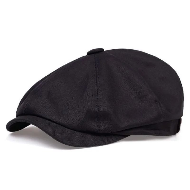 Herren Newsboy Flat Cap 100 % Baumwolle Gatsby Ivy Golf Cabbie Hat – Detail 7