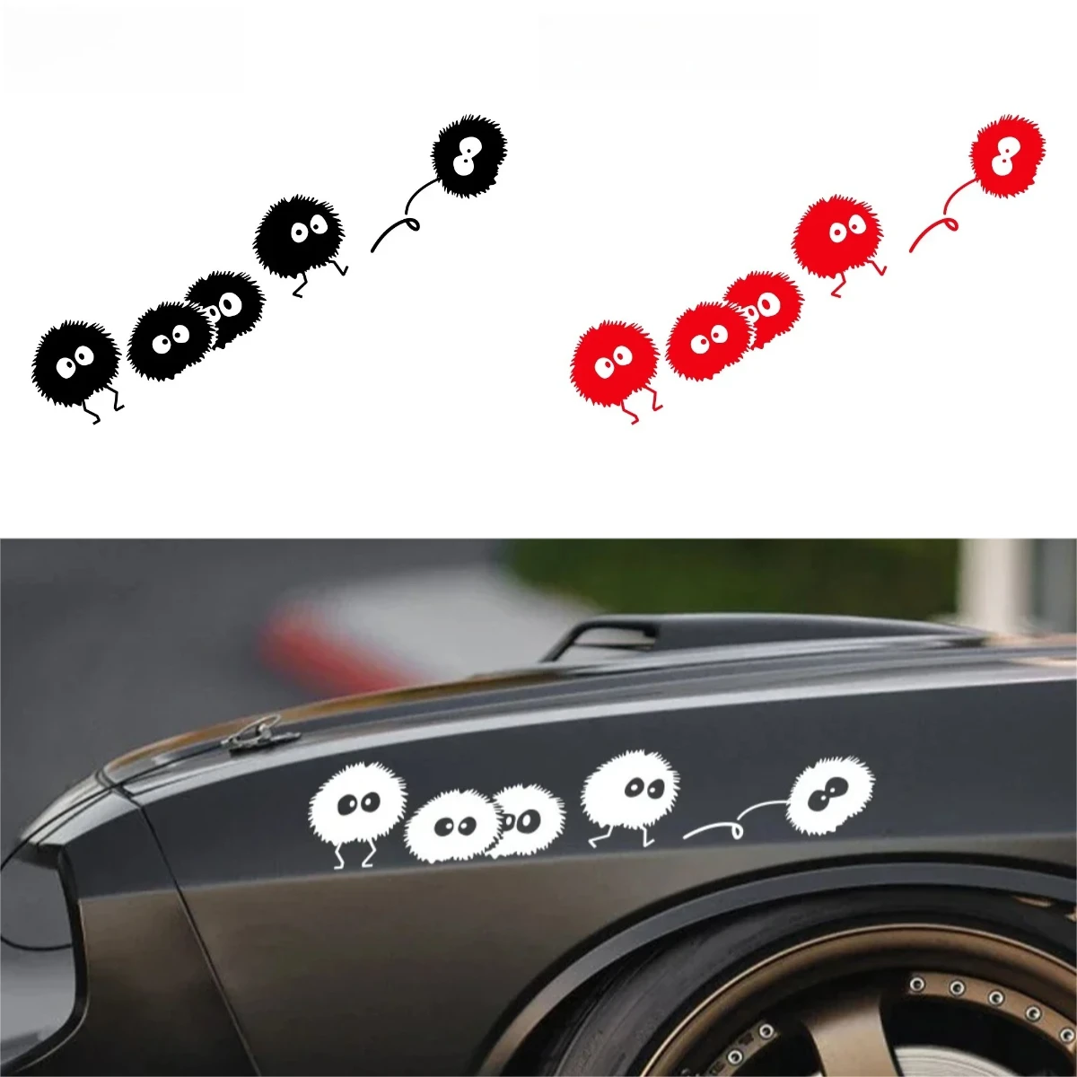 

Creative Cartoon Vinyl Car Stickers Waterproof Scratch Resistant Decals for Car Truck Motorcycle Body Window