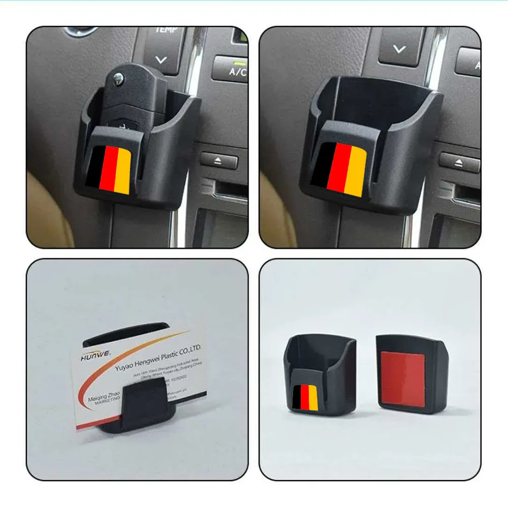 Tri Colors Styling Car ID Card Key Storage box For BMW Mercedes Benz Audi Volkswagen etc Decorative Accessories