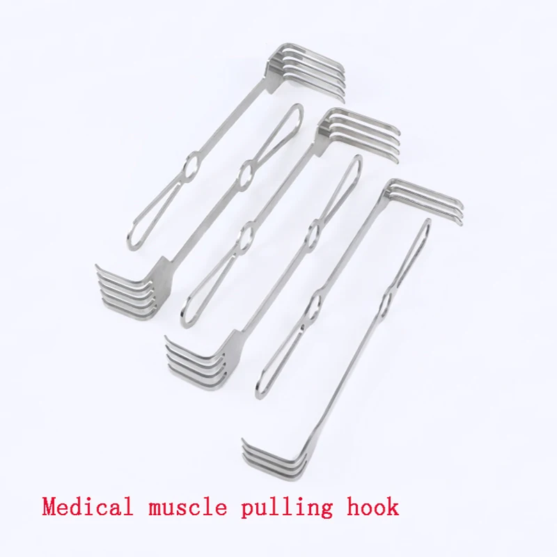 Medical Muscle Pulling Hook Stainless Steel Tool Retractor Muscle Pulling Hook Flat Pulling Hook Skin Pulling Hook Wound Pulling