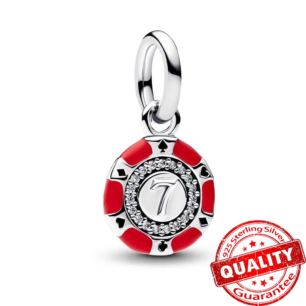 رائجة البيع حساسة 925 فضة القلب زهر الكرز متعدد الألوان استرخى سحر صالح الأصلي سوار قلادة هدية رائعة