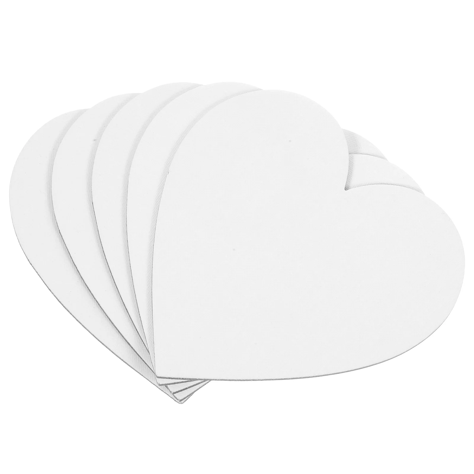 

5 Pcs Oil Painting Board Panel Artist Paper Cotton Canvas Drawing Boards Heart Shape