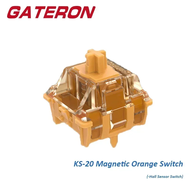 Gateron Magnetic Switch Orange 38gf KS-20 Hall Sensor SMD RGB Linear Quick Trigger Custom Gaming Keyboard Free Setting Pre Trave