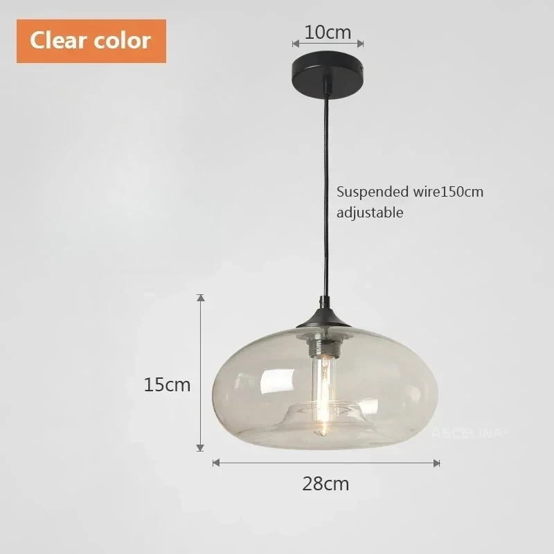 Nordic Kleur Glazen Hanglampen voor Restaurant Keuken Eiland Bedlampje Hanglampen Home Decor Verlichting Lustres Armatuur