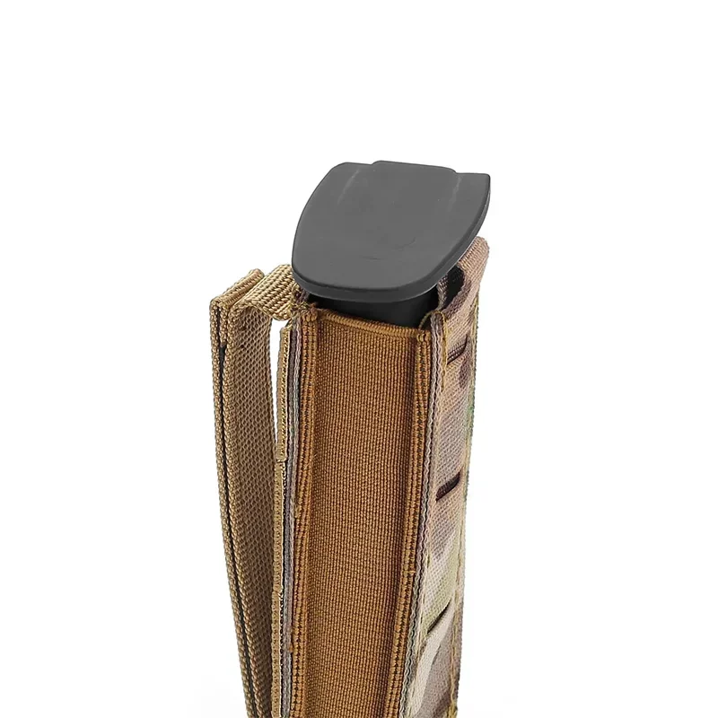 Molle 9mm Magazine Pouch Single Mag Holster Outdoor Laser Cut Flashlight Holder Knife Pocket Hunting Accessories EDC Waist Bag - view 6