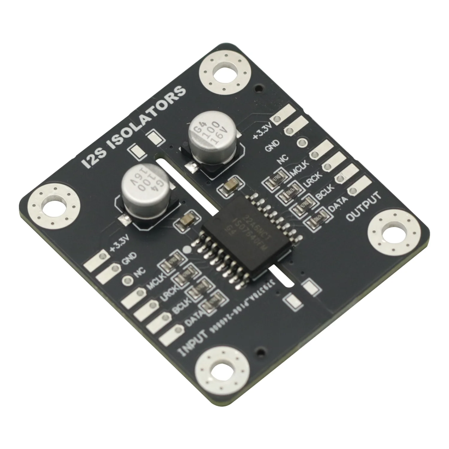 Carte d'isolation de signal I2S IIS pour interface audio numérique Amanero, Pchifi pour éliminer la technologie de bruit de séparation interchangeable