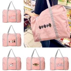 Handbag Women Outdoor Camping Travel Bag Cartoon Series Foldable Zipper Luggage Storage Accessories Bags Toiletries Organizer