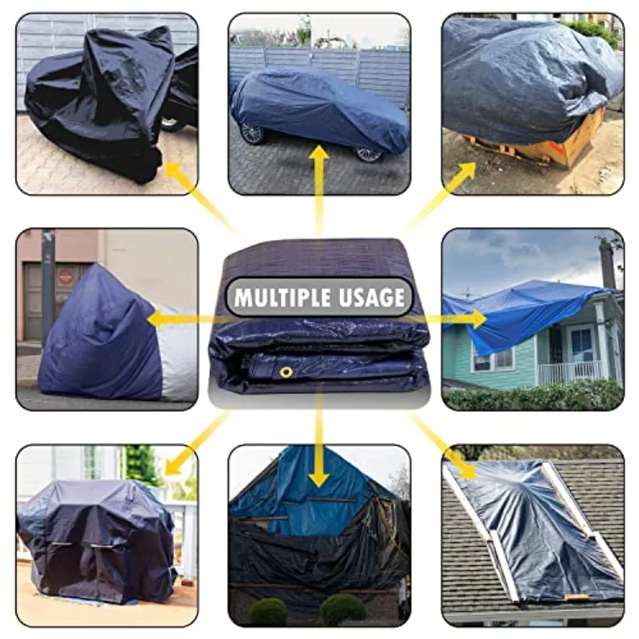 حجم مخصص 12 × 62 بوصة قسط البيضاوي الأزرق الشتاء غطاء حمام السباحة قماش القنب السلامة الثقيلة مقاوم للماء ومقاومة للأشعة فوق البنفسجية للخارجية