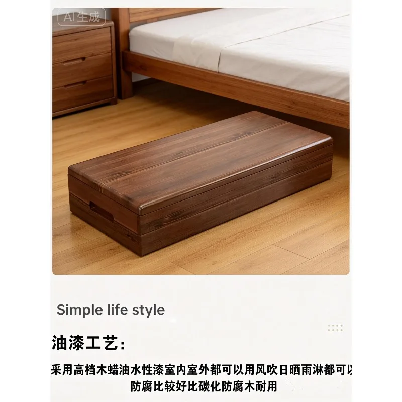 All solid wood foot pedal step bathroom step foot stool can be customized kitchen heightening foot pad heightening
