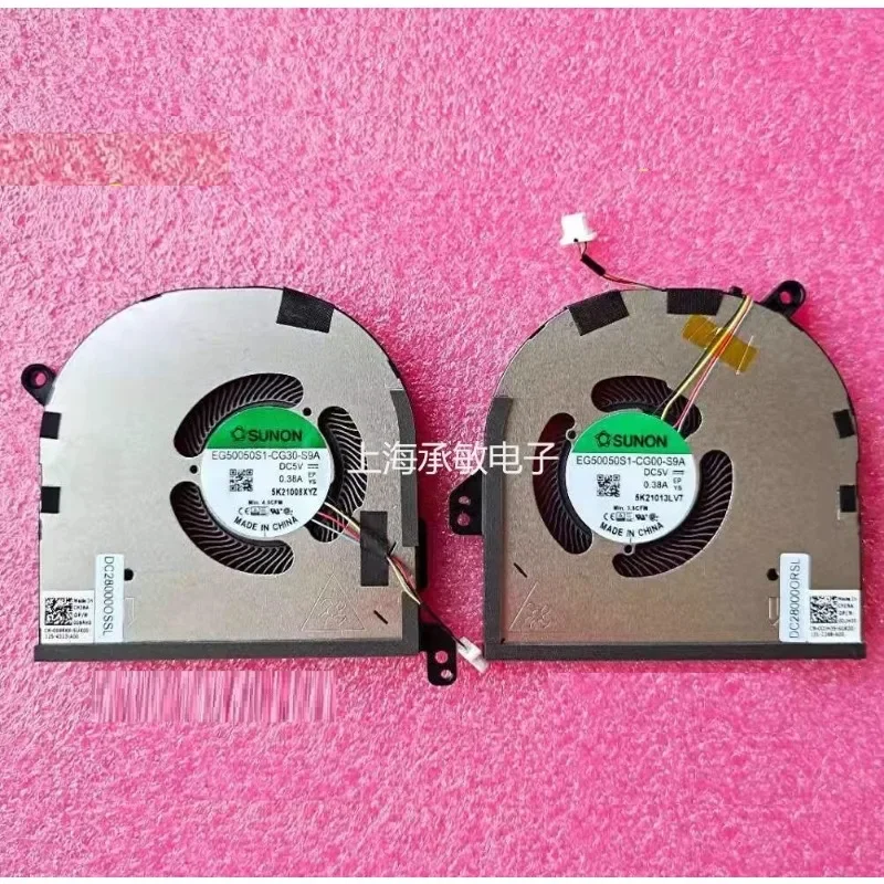 

Новый вентилятор-кулер для процессора и графического процессора для DELL XPS 15 9500 P5550, охлаждающий вентилятор для ноутбука 0DJH35 009RK6