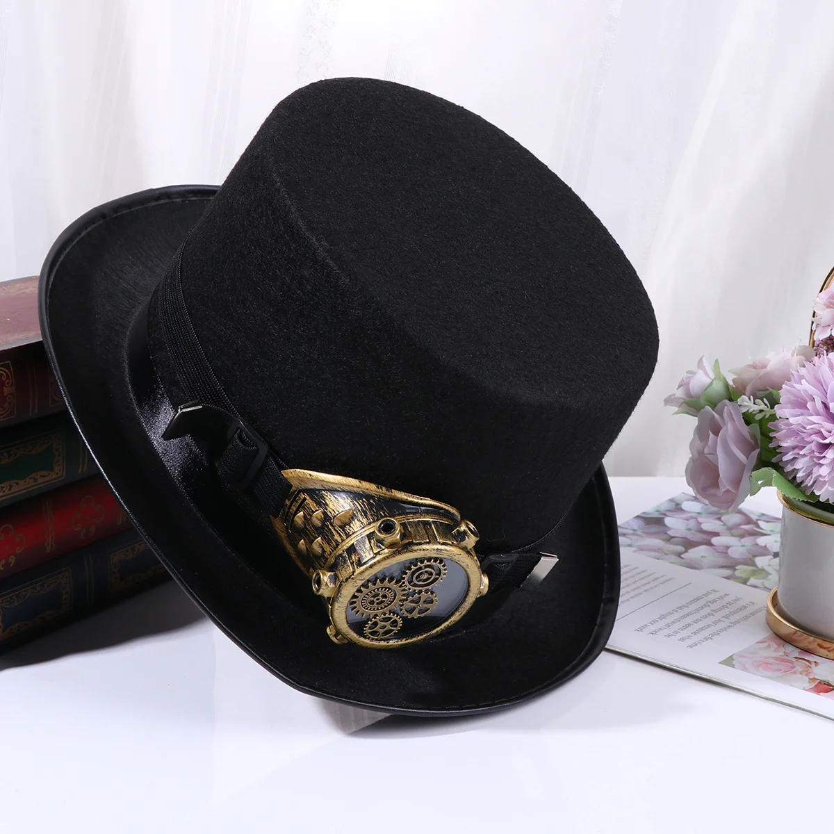 

Steampunk Punk Hat Small Creative Festival Party Cap Lightweight Comfortable Accessories Punk Hat Party Cap