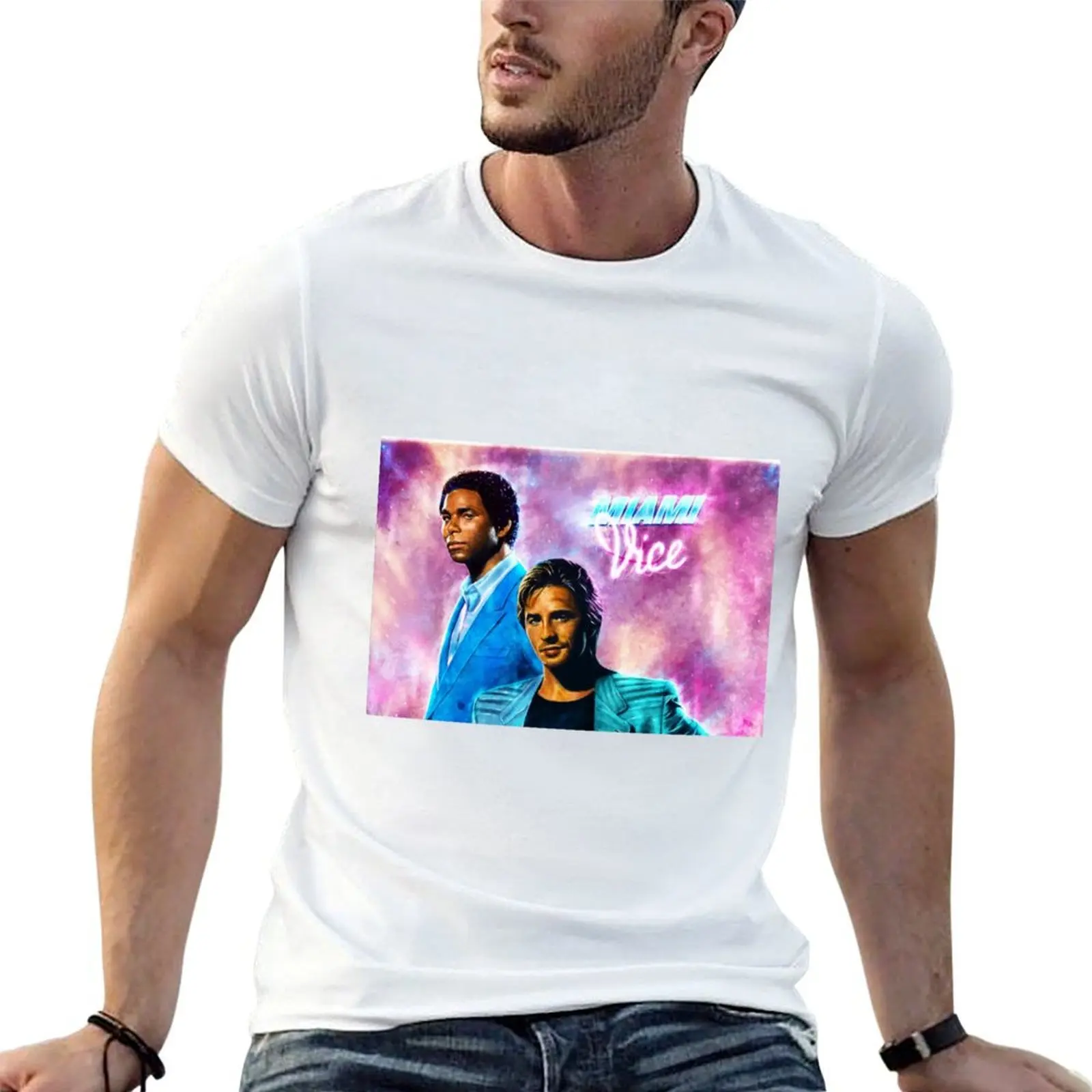 

MIami Vice - Crockett and Tubbs T-Shirt t shirt for man 100 percent cotton man t shirts high quality luxury brand T-Shirt