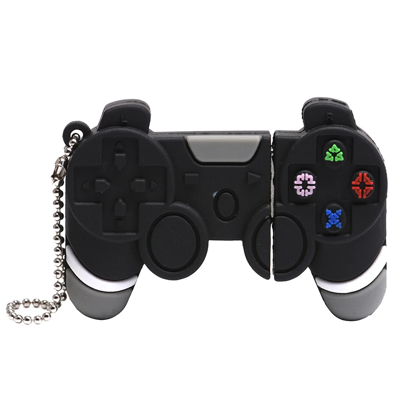 JASTER GamePad Model USB Flash Drive 128GB Creative Gifts for Kids Pen Drive 64GB Free Key Chain Memory Stick Black Pendrive 32G