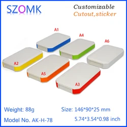 SZOMK IP65 OEM Plastic Junction Box Electronics Instrument Housing Handheld Casing Waterproof PCB Enclosure