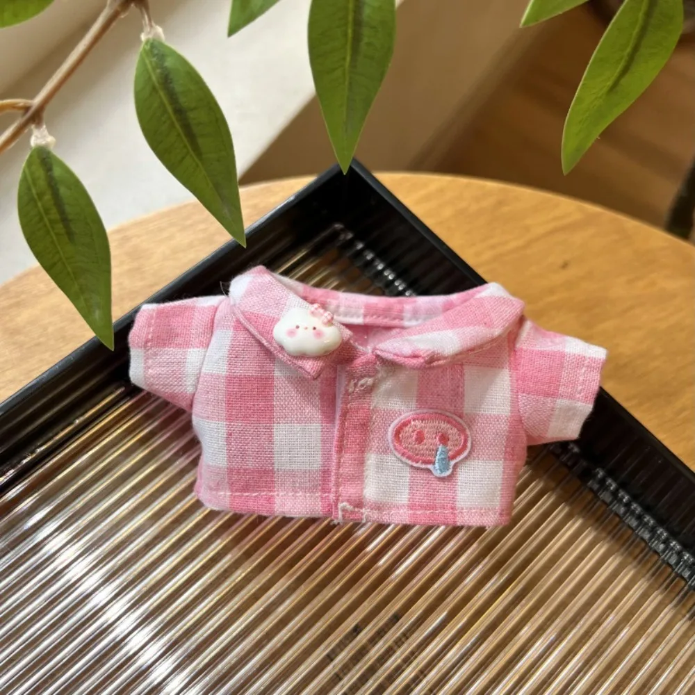 17cm Labubu 인형 옷 미니 인형 귀여운 캐주얼웨어 세트 인형 액세서리 앉아 파티 게임 DIY 선물 완구