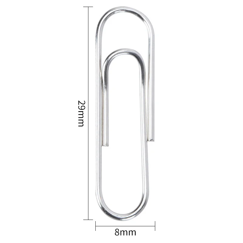 50PCS Simplicity Bookmark Planner Paper Clip Metal Material Bookmarks Marking Clip for Book Stationery School Office Supplies