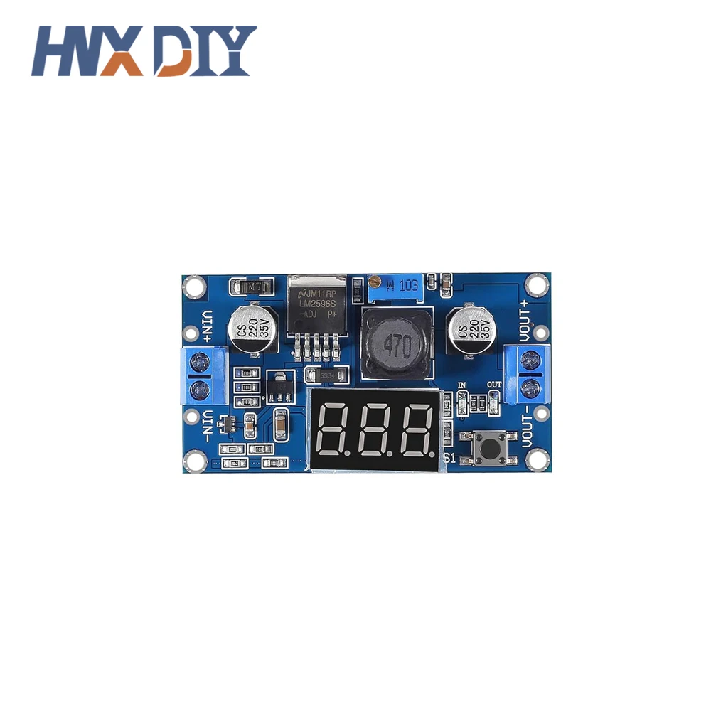 LM2596 DC DC Step Down Converter Voltage Regulator LED Display Voltmeter 4.0~40 to 1.3-37V Buck Adapter Adjustable Power Supply