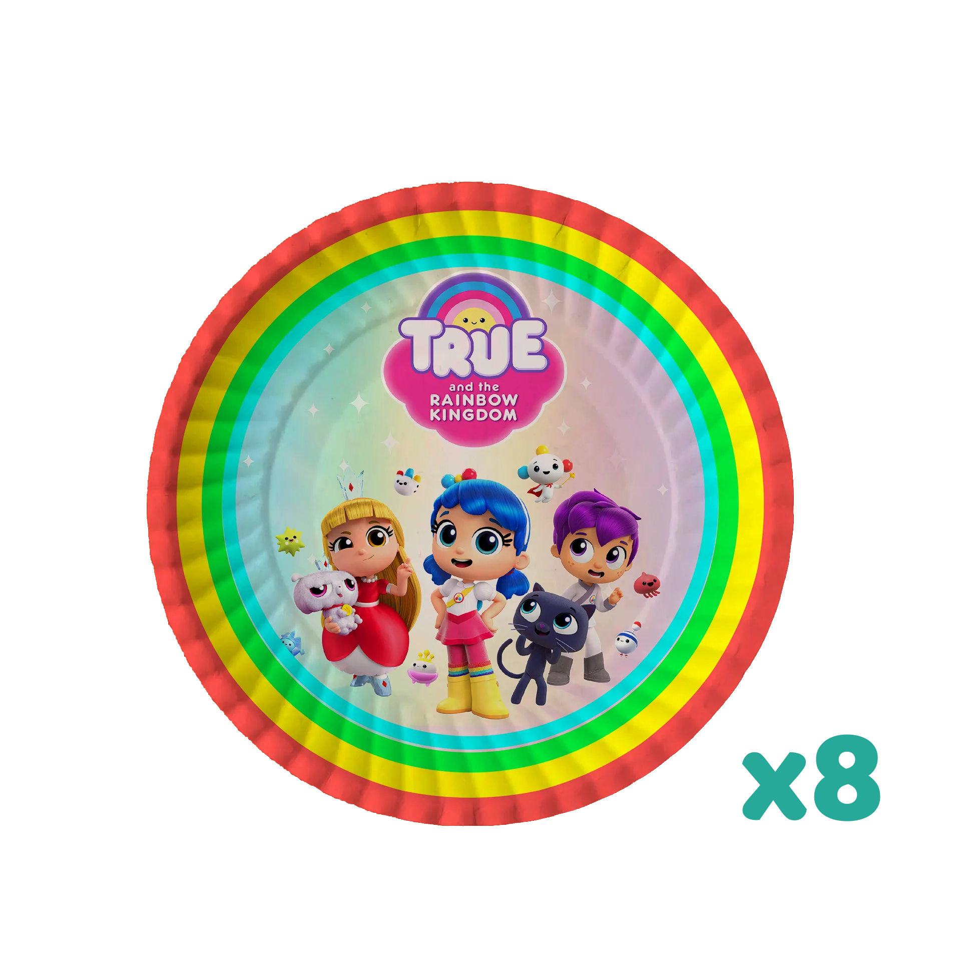 True and the Rainbow Kingdom Birthday Party Decorations Game Theme Supplys Banner Cups Plates for Kids