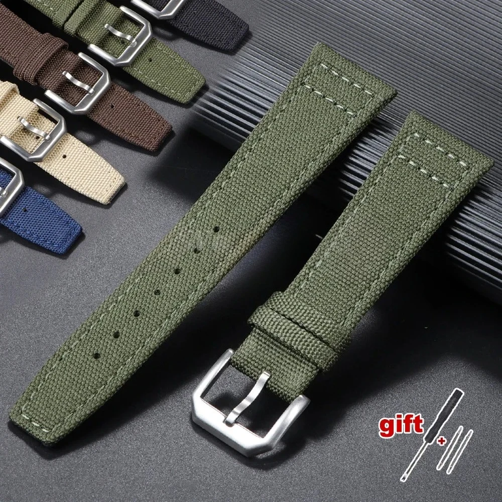 

20mm 21mm 22mm Nylon Watchband for Tag Heuer for Citizen for Seiko Watch Bracelet for Men Women Canvas Fabric Strap