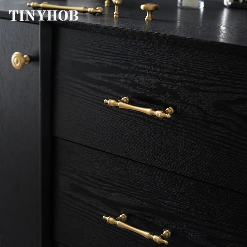 Modern /Solid Brass Furniture Handles for Cabinets and Drawers  Wardrobe Dresser Cupboard / Bedroom Drawers Knobs and Handles