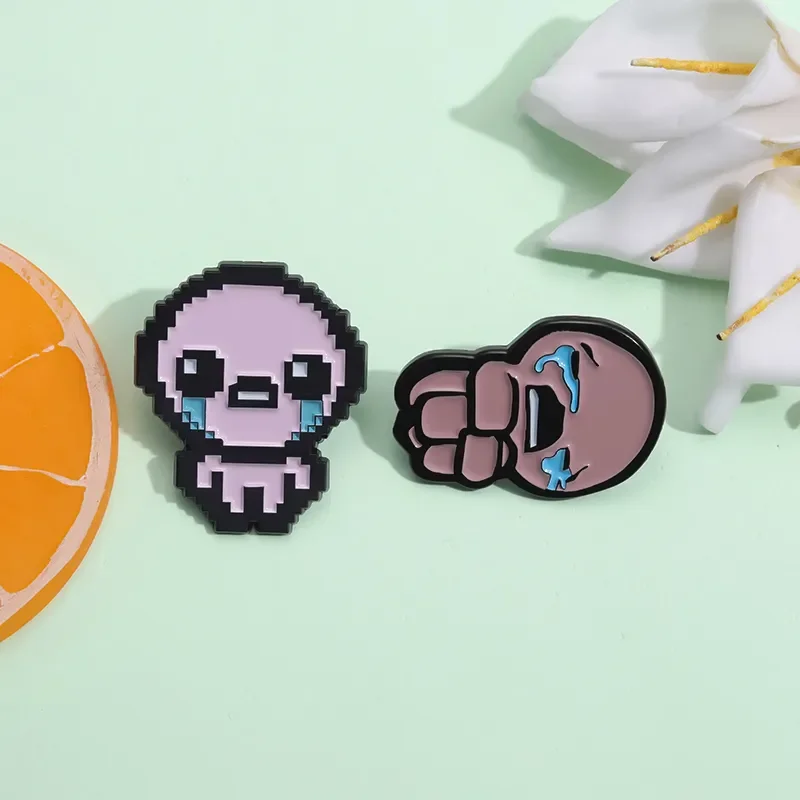 The Binding Of Isaac Enamel Pin Custom Role Play Action Adventure RPG Game Metal Badge Lapel Backpack Jewelry Gift Wholesale