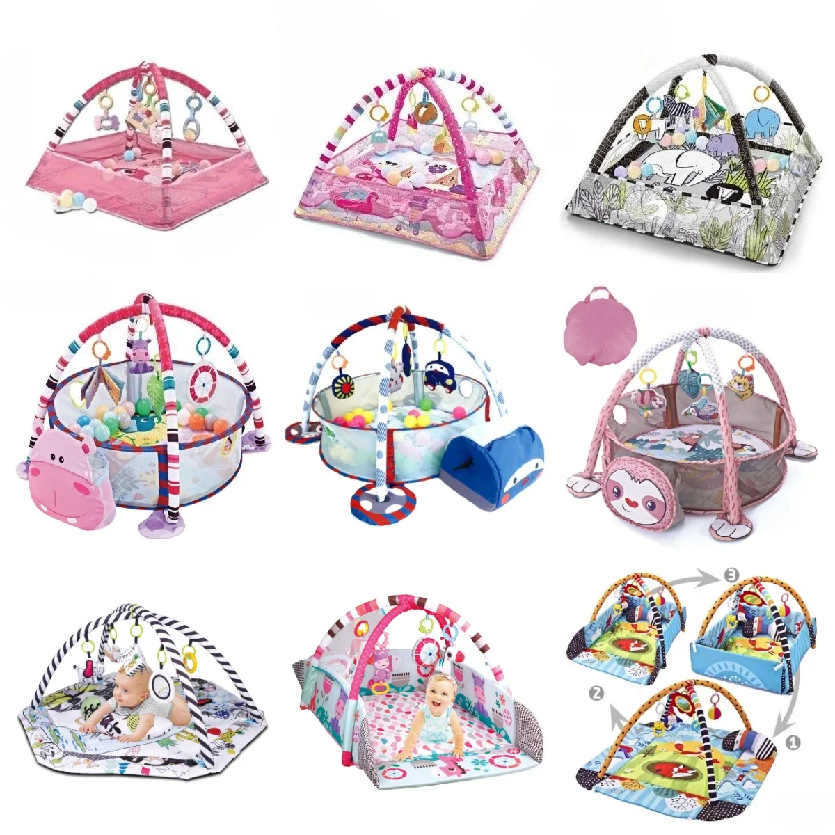 Pädagogisches Fitness Rahmen Für Kinder Spielen Matte Rack Krabbeln Decke Infant Spielen Teppich Geschenk Kinder Aktivität Matte Gym Baby Spielzeug Neue