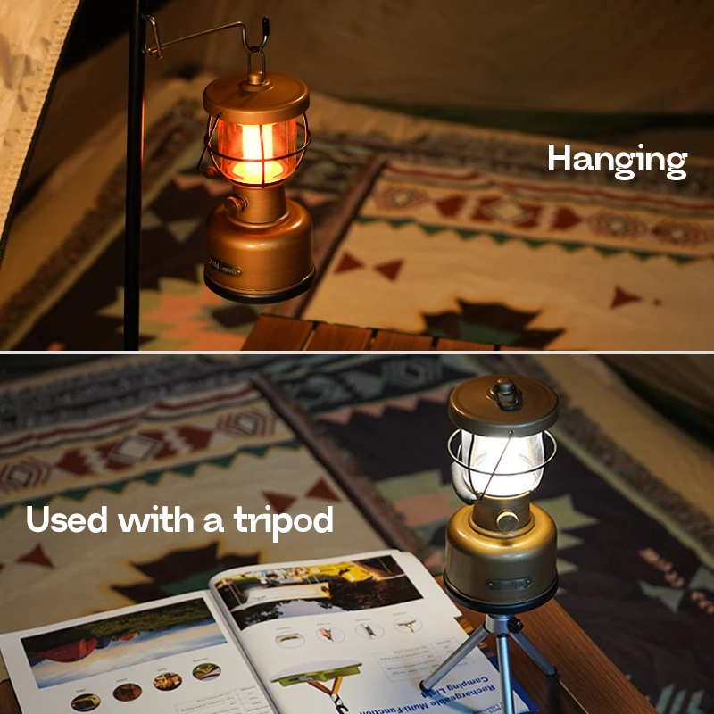 MOSLIGHTING Rechargable Retro Horse Light Camping Lantern  Portable Light Decoration Atmosphere Desk Lamp Outdoor Camping lights