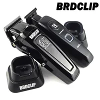 Professional Hair Clipper BRDCLIP 106 DK078 7500RPM 7200RPM Electric Cordless Trimmer DLC Blade with Charging Base Men's Barber