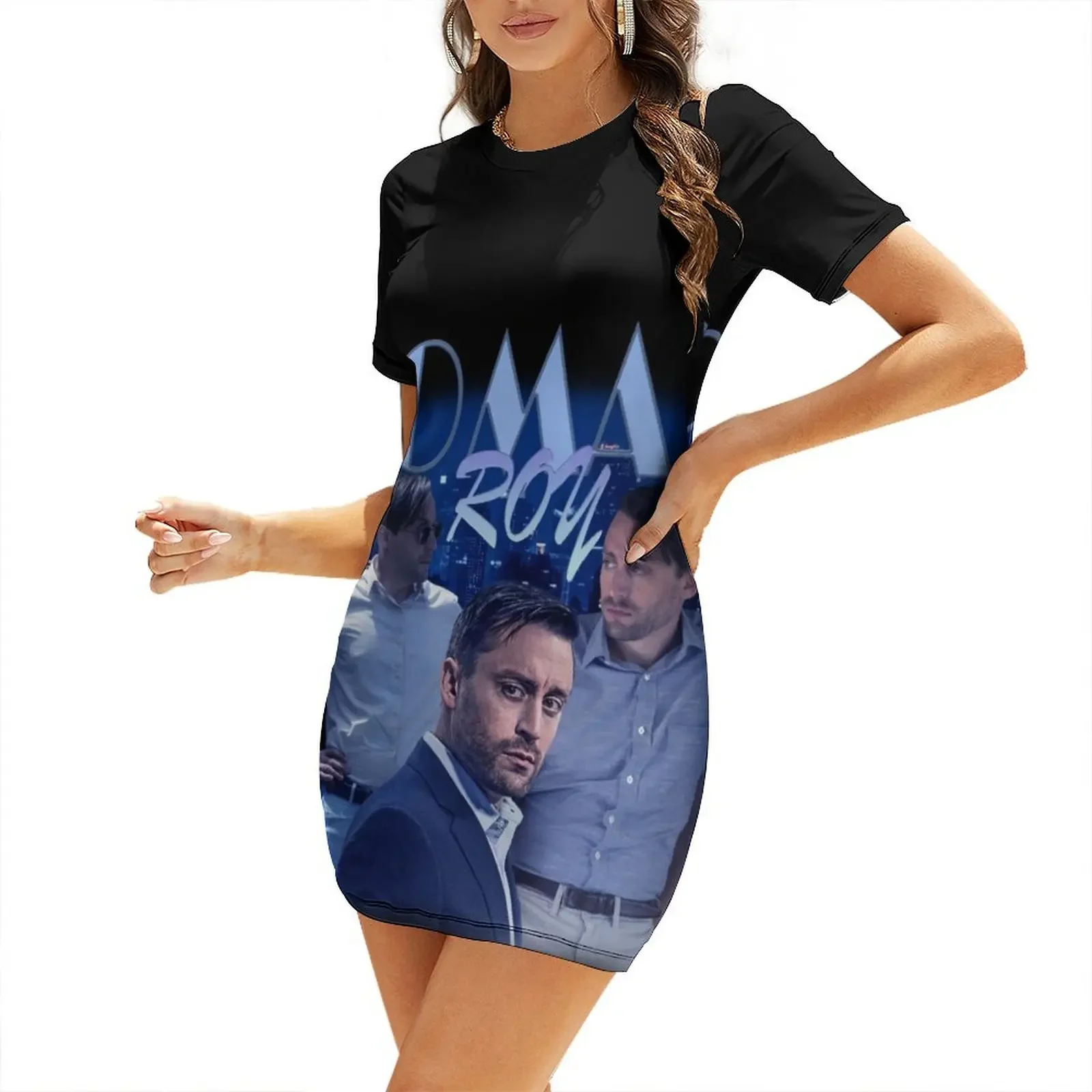 

Roman Roy Short-Sleeved Dress elegant party dresses for women 2025 Party dresses for women sexy dress cute dress