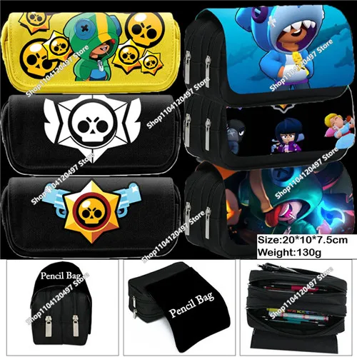 

Children's All Kinds Pencil Bag Nylon Pencil Case Children Black To School Supplies High Quality Stationery Bag