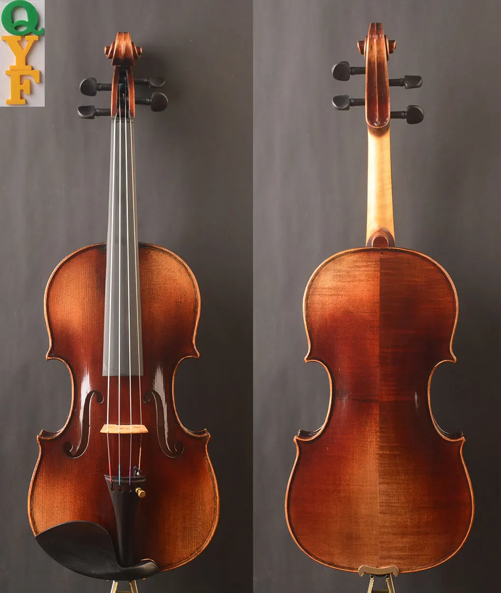 Standard Model!Strad model copy, oil antique varnish, full size violin for adult, free case, bow and should rest