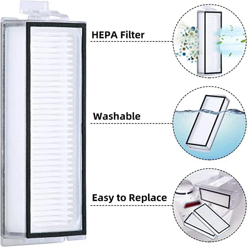 قطع غيار مكنسة كهربائية ، فرشاة جانبية رئيسية ، قماش ممسحة ، كيس غبار ، Xiaomi Roborock Q7 Max ، Q7 Max + ، Q7 Plus ، T8