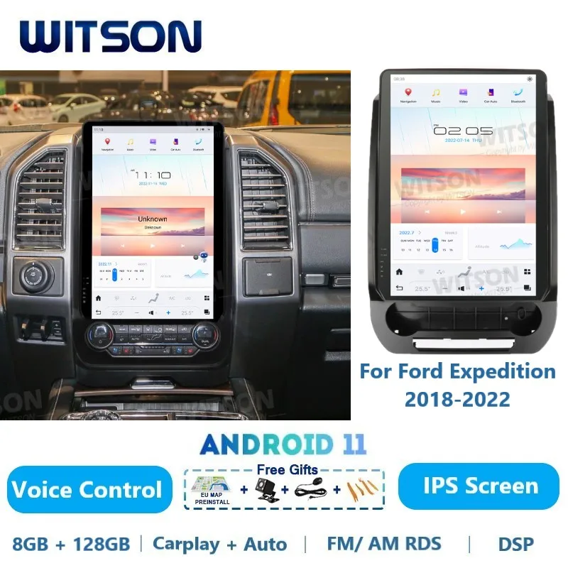 

WITSON Android 11 Tesla Auto Stereo For Ford Expedition 2018-2022 AI Voice Carplay WiFi GPS Car Multimedia